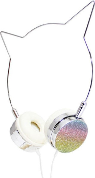 Glitter Rainbow Unicorn headphones American Jewel 84718