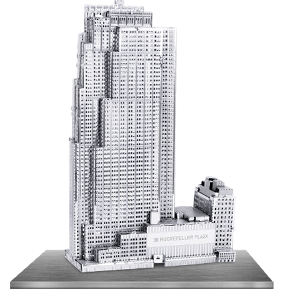 Metal Earth 30 Rockefeller Plaza 3D Metal  Model + Tweezer  010619