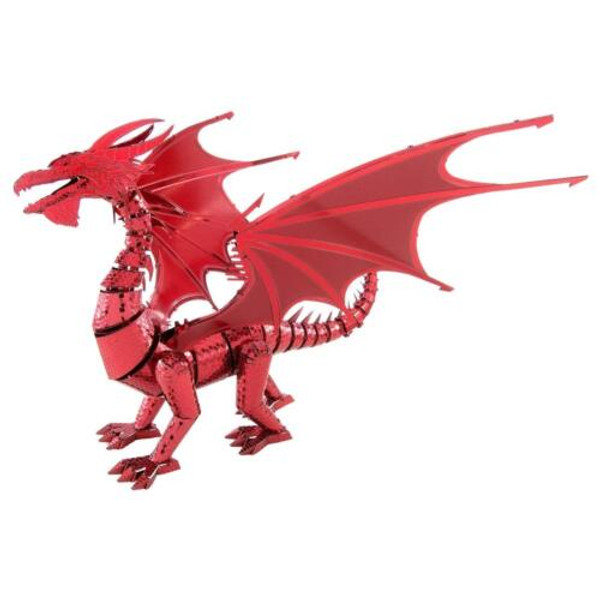 Metal Earth Premium Red Dragon 3D Laser Cut Model + Tweezers 13863