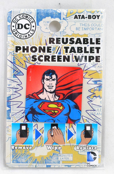 DC Reusable Phone Tablet Screen Wipe Superman Character by Ata-Boy 300670