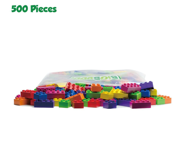 500 pcs BiOBUDDi Assorted Building Blocks Set Lego Duplo Compatible