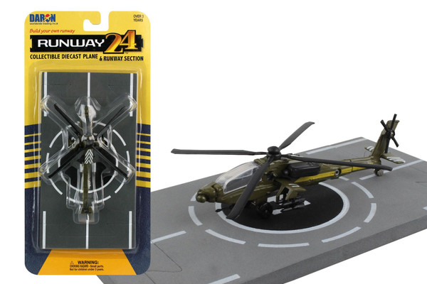 Daron Runway24 AH-64 Apache Diecast vehicle\plane 57517