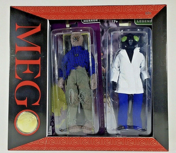 The Fly and Wolfman Figure Exclusive Set W/ COIN Mego 32073