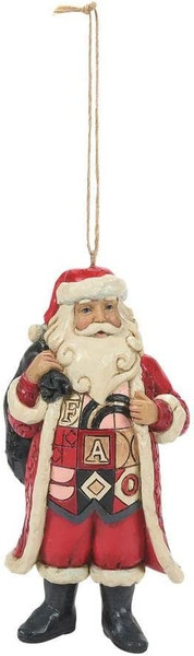 FAO Shwarz Jim Shore Santa with Toy Bag Ornament 21124