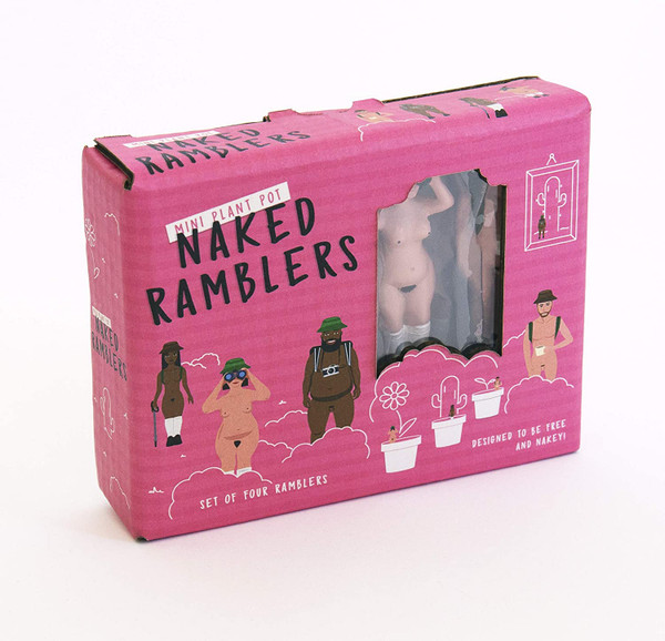 Gift Republic GR452090 Mini Plant Pot Naked Ramblers 26801