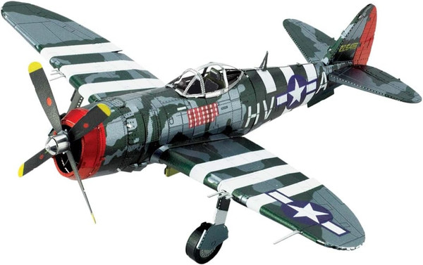 Metal Earth P-47 Thunderbolt 3D Model + Tweezers 00023