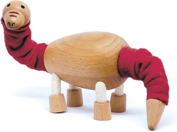 Anamalz Wooden Brontosaurus Dinosaur Toy 17370