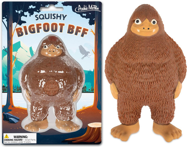 Archie McPhee Squishy Bigfoot BFF figure Accoutrements 30232