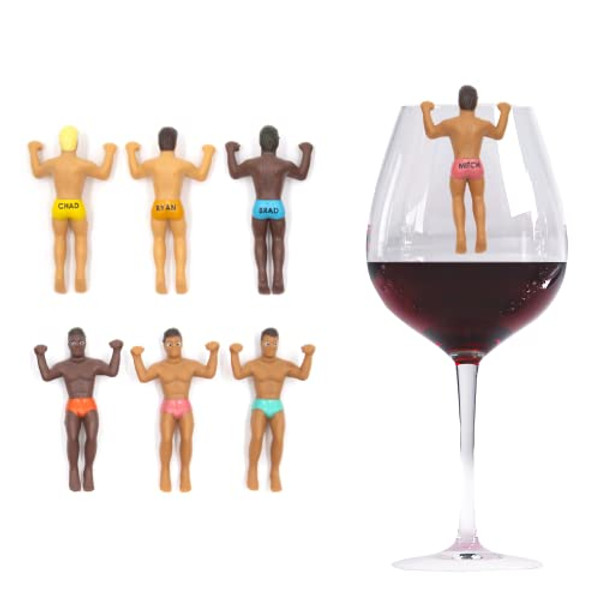 NPW-USA The Original Drinking Buddies Cocktail/Wine Glass Markers, Classic