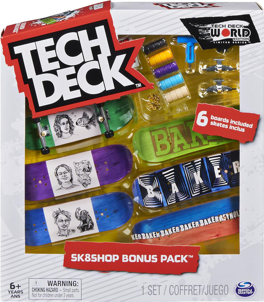 TECH DECK Sk8shop Fingerboard Bonus Pack (Assorted Styles) 545/521/538