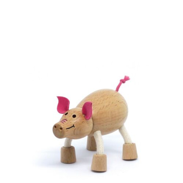 Anamalz Pig Wooden Animal Toy 17882