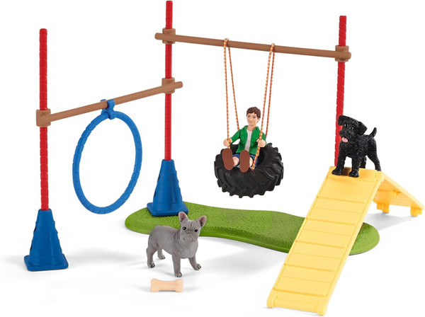 Farm World 42536 Puppy Agility Training Playset Toy Figure Schleich 73724 Farm World 42536 Puppy Agility Training Playset Toy Figure Schleich 73724