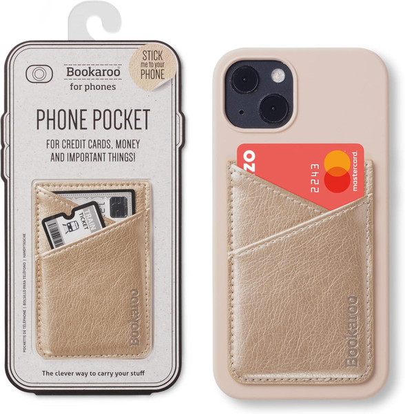 Bookaroo Phone Pocket - Gold by If USA 05236