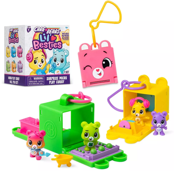 Care Bears s1 Lil Besties Play Cubby (1 Random Blind Box figure) 23613