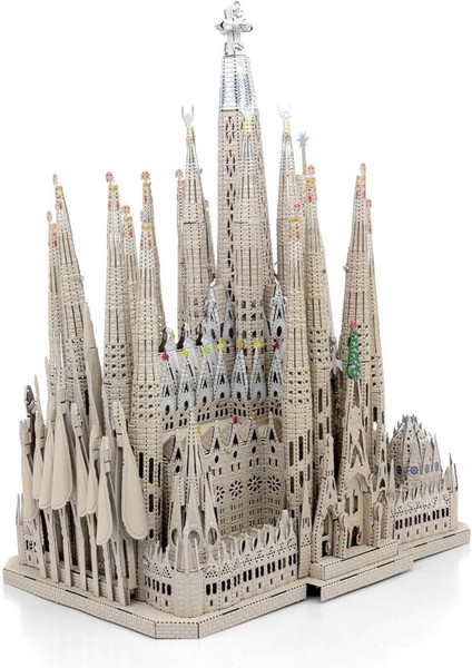 Metal Earth Premium 4 sheet Sagrada Familia Model Kit + Tweezer 02584