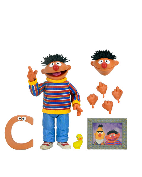 Sesame Street Ernie Action Figure [Ultimate Version] NECA 86124