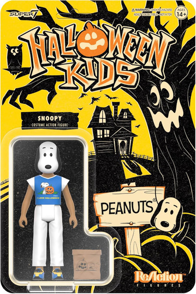 Reaction Halloween Kids Peanuts Snoopy Girl toy figure Super7 84656
