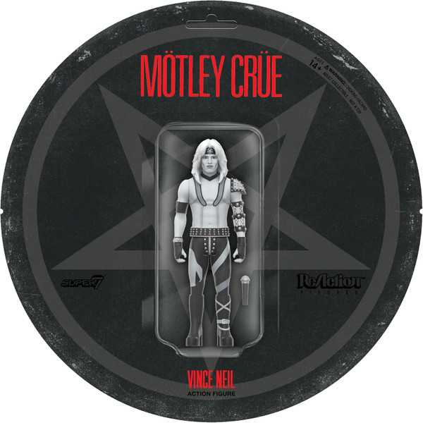 Reaction Motley Crew Vince Neil Shout at the Devil toy figure Super7 08603