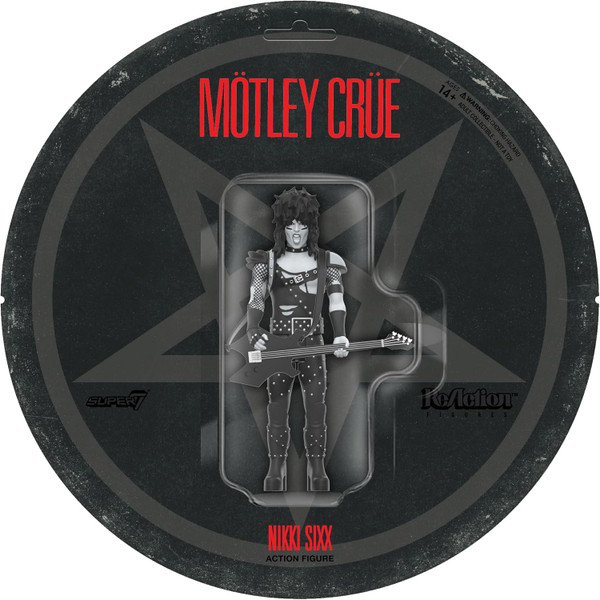 Reaction Motley Crew Nikki Sixx Shout at the Devil toy figure Super7 08580