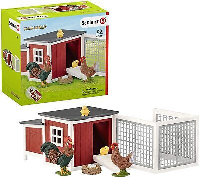 Farm World 42421 Chicken Coop Toy Playset Schleich 03057