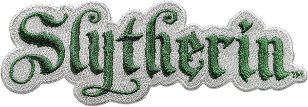 Ata-Boy Harry Potter Slytherin Script Green Iron-On Patch 10755