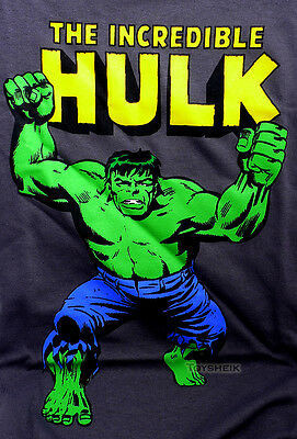 Marvel T-Shirt Incredible Hulk short sleeve hulk03 (Blacks,Short Sleeve,S)