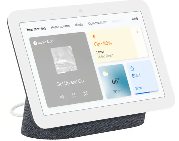 Nest Hub 7” Smart Touchscreen Display with Google Assistant (2nd Gen) - Charcoal