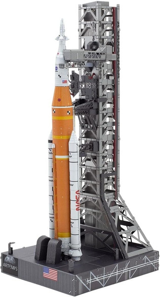 Metal Earth Premium 3.5 sheet Artemis Moon Rocket Model Kit + Tweezer 20193