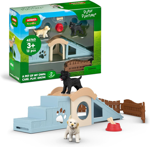 Farm World 42763 Puppy Playtime Toy Figure Schleich 84354