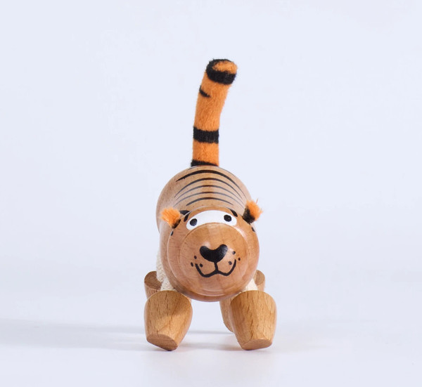 Anamalz Roaming Mountains Tiger Wooden toy 17493