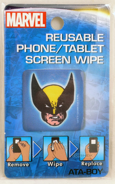 Marvel  Reusable Phone Tablet Screen Wipe Wolverine Head by Ata-Boy 300120