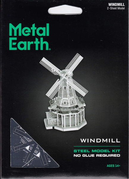 Metal Earth Windmill 3D Metal  Model + Tweezer  010381