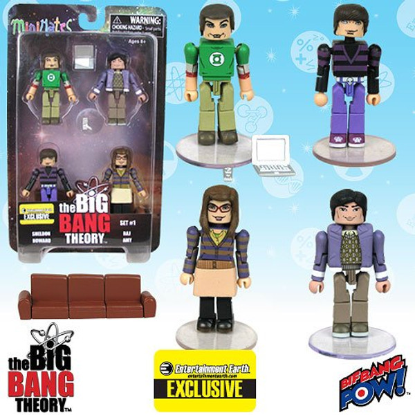 Big Bang Theory Minimates 4-Pack EE Exclusive set #1 015410