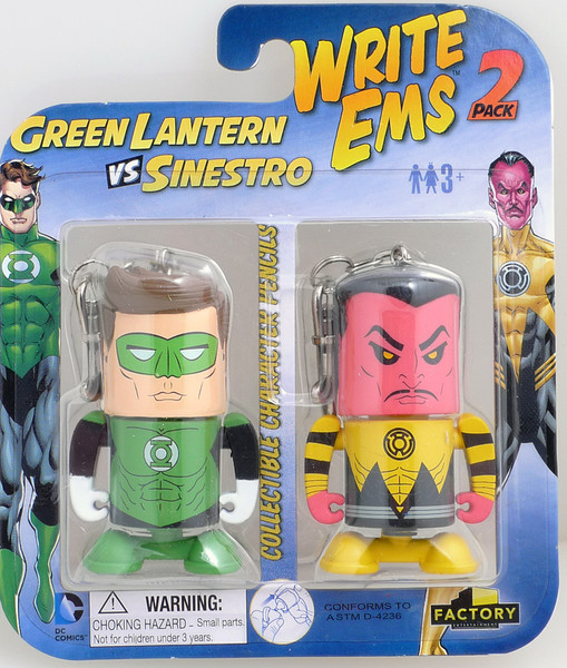 DC Write Ems 2 Pack Pencils - Green Lantern vs Sinestro by Factory 082072