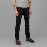 Iron Heart 14oz Black/Black Selvedge Jeans IH-888S-142bb - Relaxed Tapered