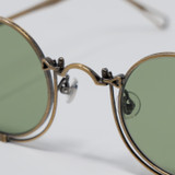 Matsuda 10601H Round Shape Sunglasses - Titanium Antique Gold