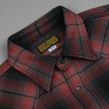 Iron Heart IHSH-304 Ultra Heavy Western Flannel - Red Ombré Check