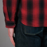 The Flat Head Ombré Check Flannel - Red/Black