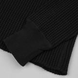 UES Thermal Waffle Long Sleeve T-Shirt - Black