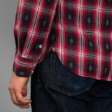 The Flat Head Native Check Western Shirt - Red