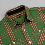 The Flat Head Tartan Check Flannel - Green/Brown