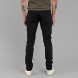 Pure Blue Japan 1167-WBK 13oz Extra Slub Stretch Selvedge Jeans - Double Black - Relaxed Tapered