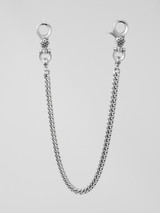 Good Art Sterling Silver 15" Curb Chain #4 Wallet Chain - AA
