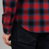 Iron Heart IHSH-373 Ultra Heavy Western Flannel - Red Ombré Check