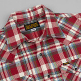Iron Heart IHSH-377 Ultra Heavy Western Flannel - Red Crazy Check