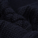 Fleurs De Bagne "Orlock" Wool Sweater - Navy