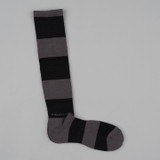 The Real McCoy's Buco Striped Action Socks - Grey/Black