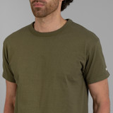 The Flat Head Plain Heavyweight T Shirt - Olive
