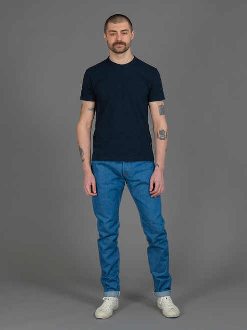 Pure Blue Japan BG-019 Blue Grey Jeans - Relaxed Tapered