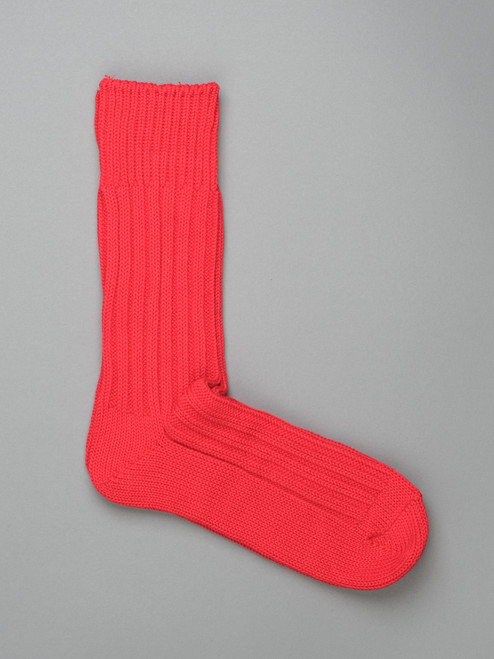 Decka Cased Heavyweight Plain Sock - Red